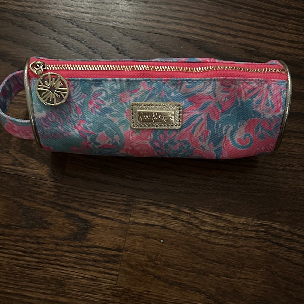 Lilly Pulitzer Pink and Blue Women's Bag